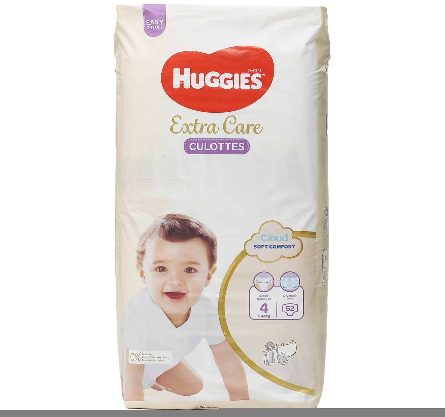 Huggies Extra Care Culottes Cloud Soft Comfort Diaper Size 4 9-14 kg 52 pcs