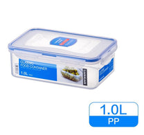 Lock & Lock Rectangular Food Container, 1L, Clear, HPL817