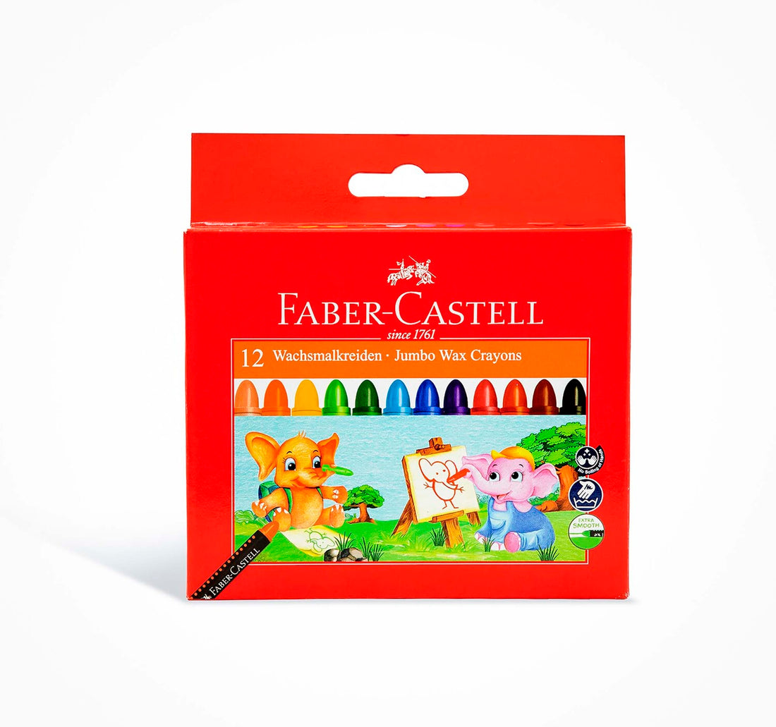 أقلام شمع جامبو من فابر كاستل، 12 قطعة