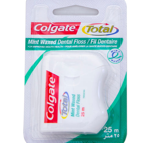Colgate Mint Waxed Dental Floss Ribbon 25m 1 pc