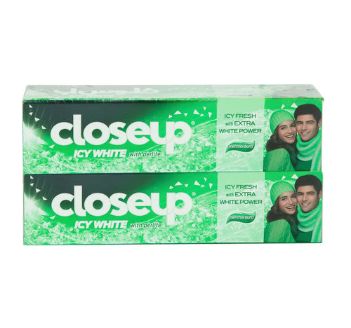 Closeup Icy White Menthol Burst Toothpaste 2 x 75 ml