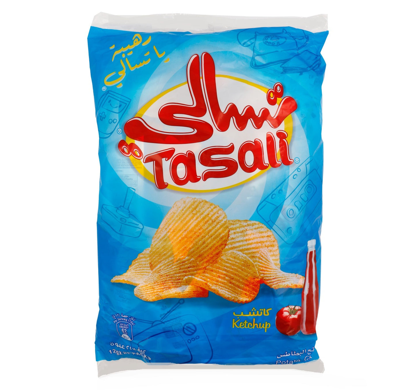 Tasali Potato Chips Ketchup 21 x 12 g