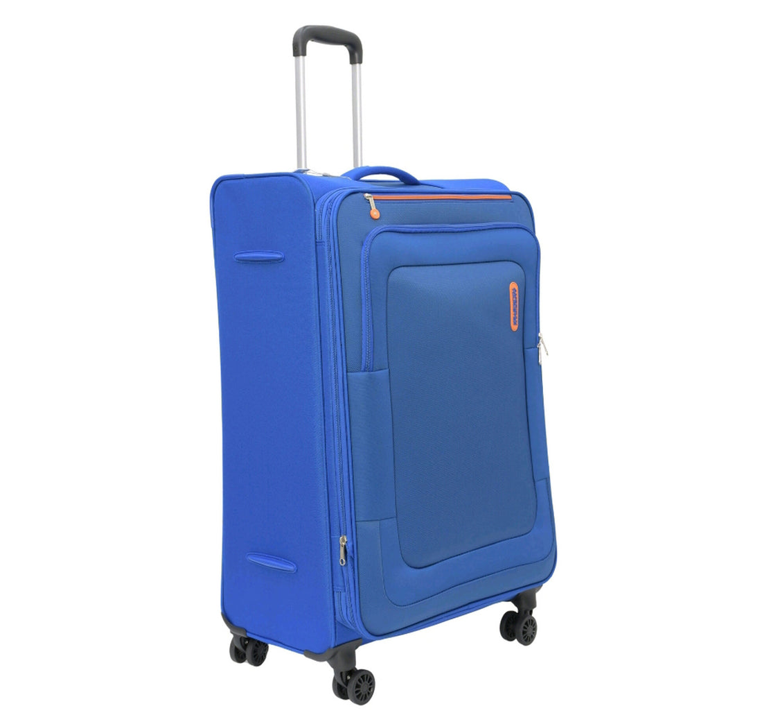 American Tourister Duncan 4 Wheel Soft Trolley, 68 cm, Blue