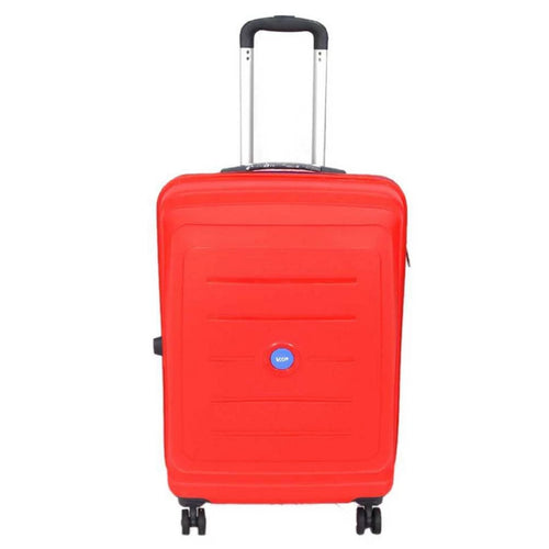 VIP 4Wheel Hard Trolley Manama Gold 76cm Red