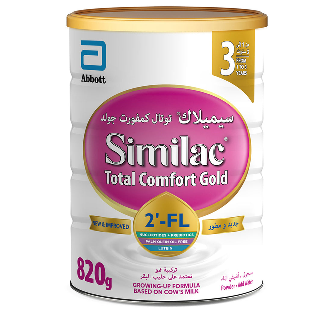Similac Total Comfort Gold 2'-FL Stage 3 Growing Up Formula From 1-3 Years 820 g