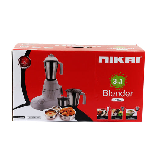 Nikai 3-in-1 Blender, 750W, NB894