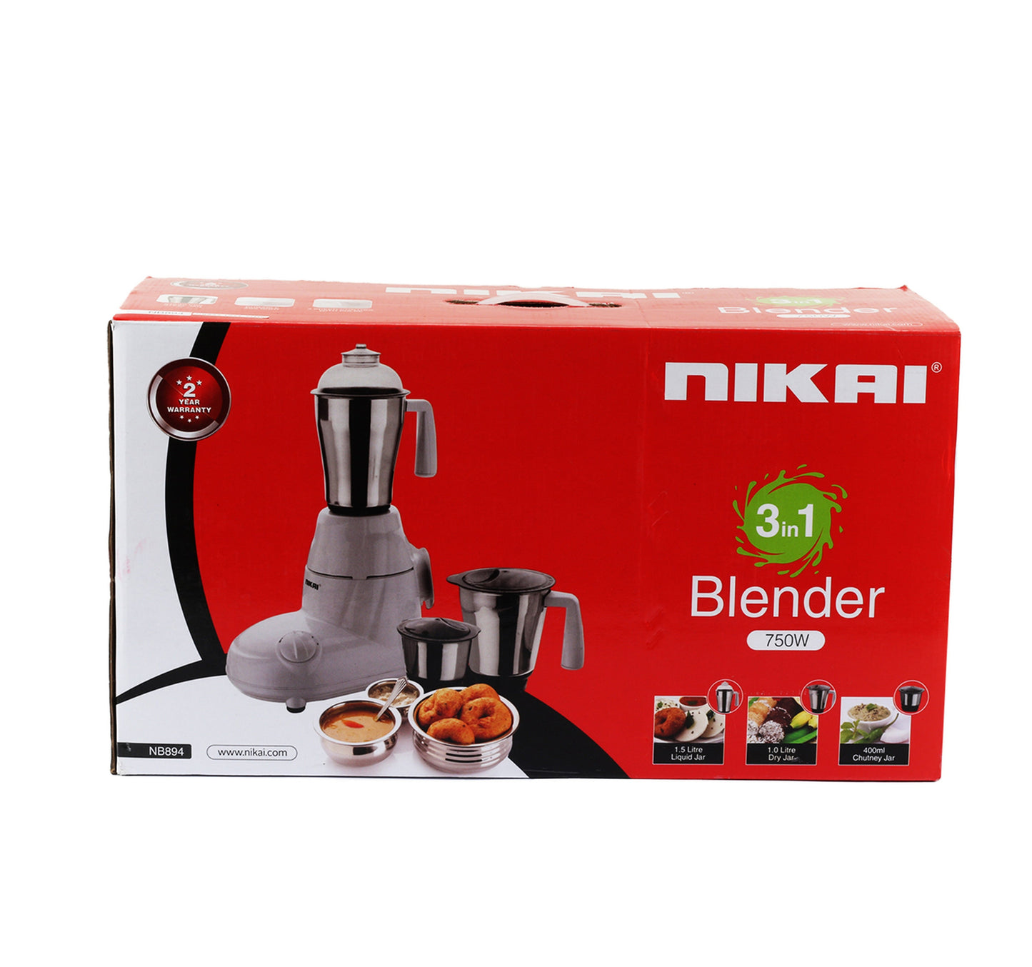 Nikai 3-in-1 Blender, 750W, NB894