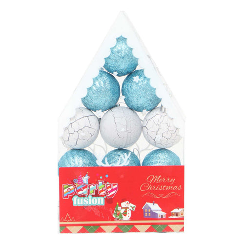 Party Fusion X'mas Decoration Ball Set 4cm HI2020-077 12pcs Assorted