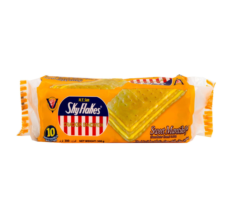 M.Y San Skyflakes Cracker Sandwich Sweet Butter Cream Flavor 300 g