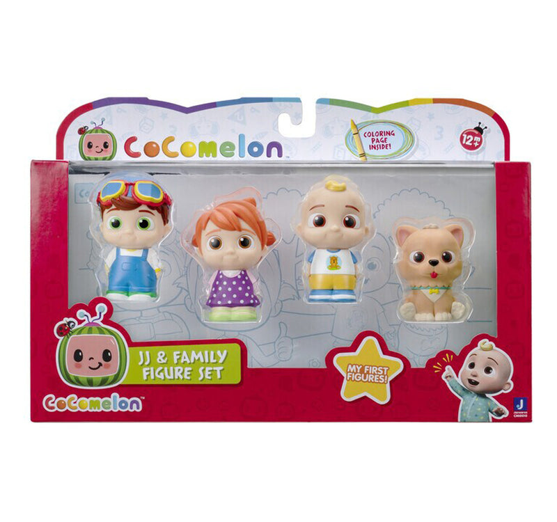 Cocomelon JJ and Family 4 Figure Pack, CMI0010