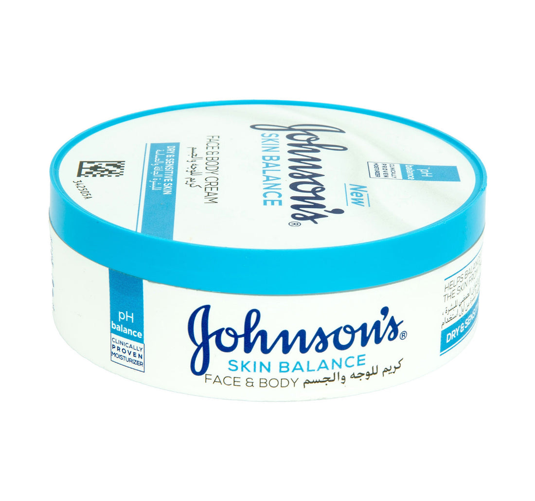 Johnson's Skin Balance Face & Body Cream Dry & Sensitive Skin 200 ml