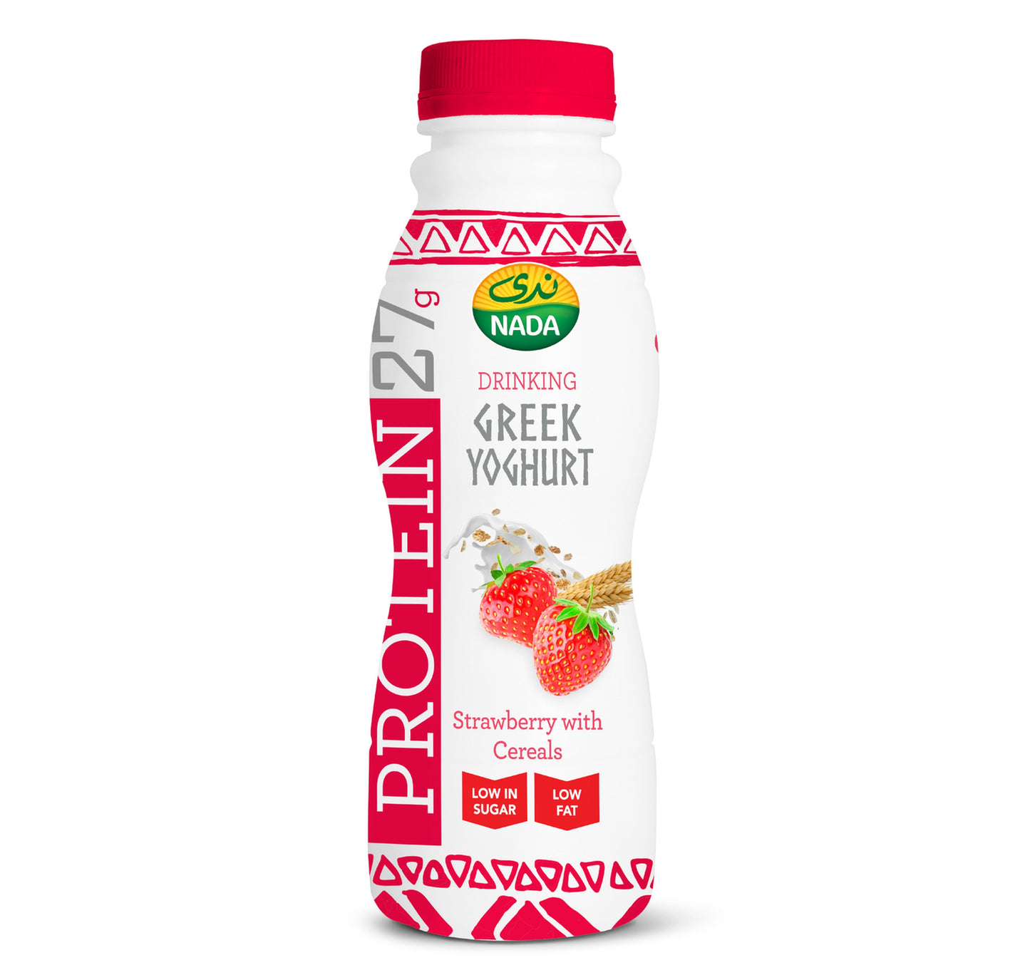 Nada Greek Yoghurt Drink Strawberry with Cereal 330 ml