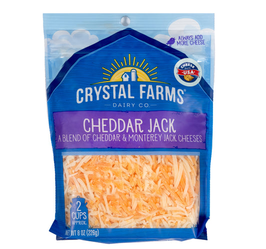 Crystal Farm Cheddar & Monterey Jack Cheese 226 g