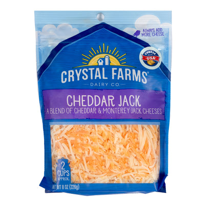 Crystal Farm Cheddar & Monterey Jack Cheese 226 g