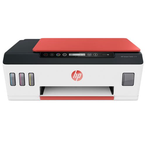 طابعة HP Smart Tank 519 اللاسلكية متعددة الوظائف بخزان حبر (3YW73A)، أحمر/أبيض