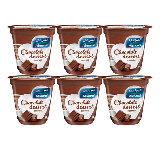 كاسترد الشوكولاتة من المراعي 6 × 85 جم