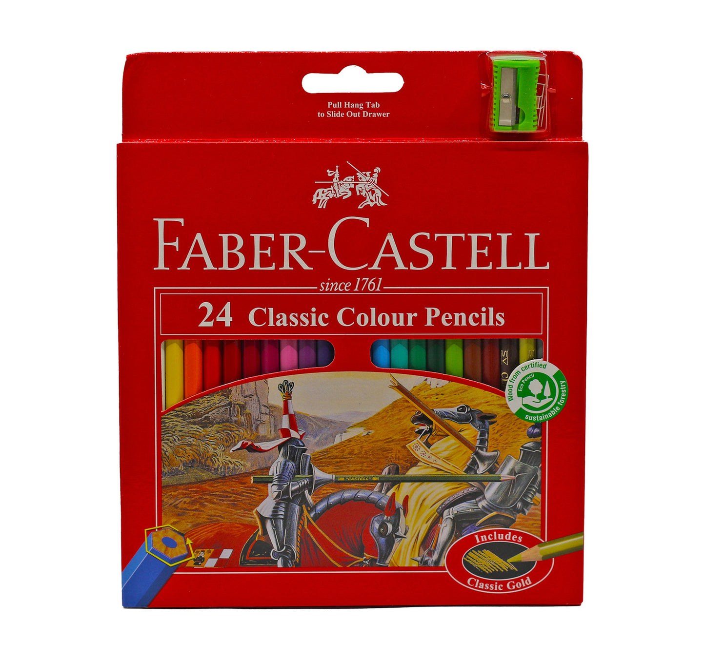 أقلام تلوين كلاسيكية من فابر كاستل، ٢٤ قطعة، ١١٥٨٥٤