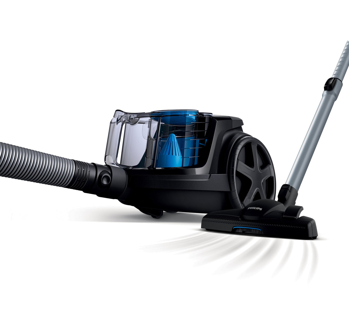 Philips PowerPro Compact Bagless Vacuum Cleaner, 1800 W, 1.5 L, Deep black, FC9350/61