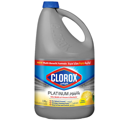 Clorox Platinum Bleach Crisp Lemon 3.78 Litres
