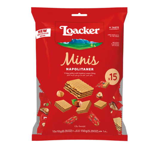 Loacker Minis Napolitaner 15 x 10 g