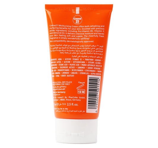 Creme 21 Moisturizing Cream With Vitamin E 75 ml