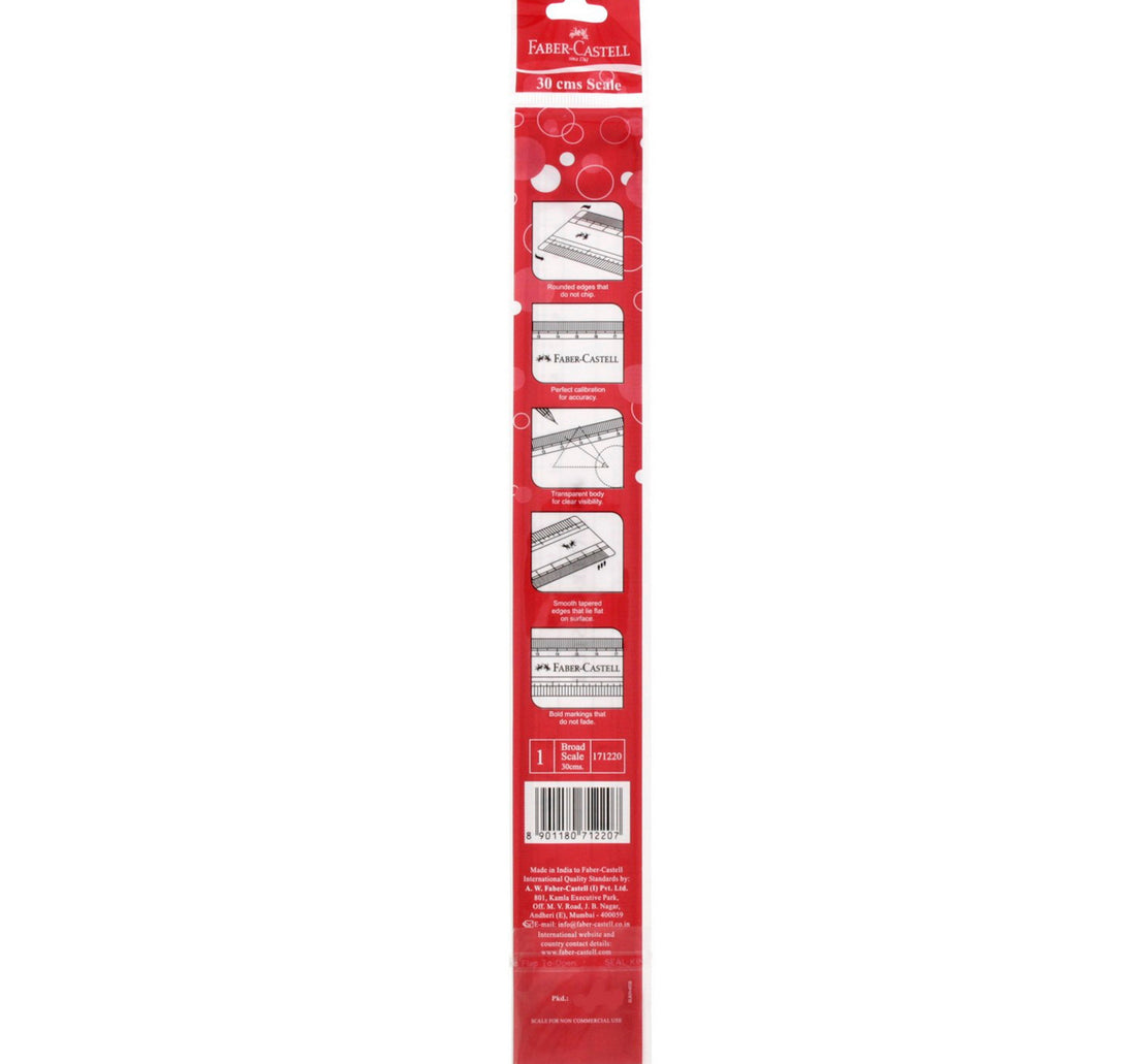Faber-Castell 30cms Plastic Ruler