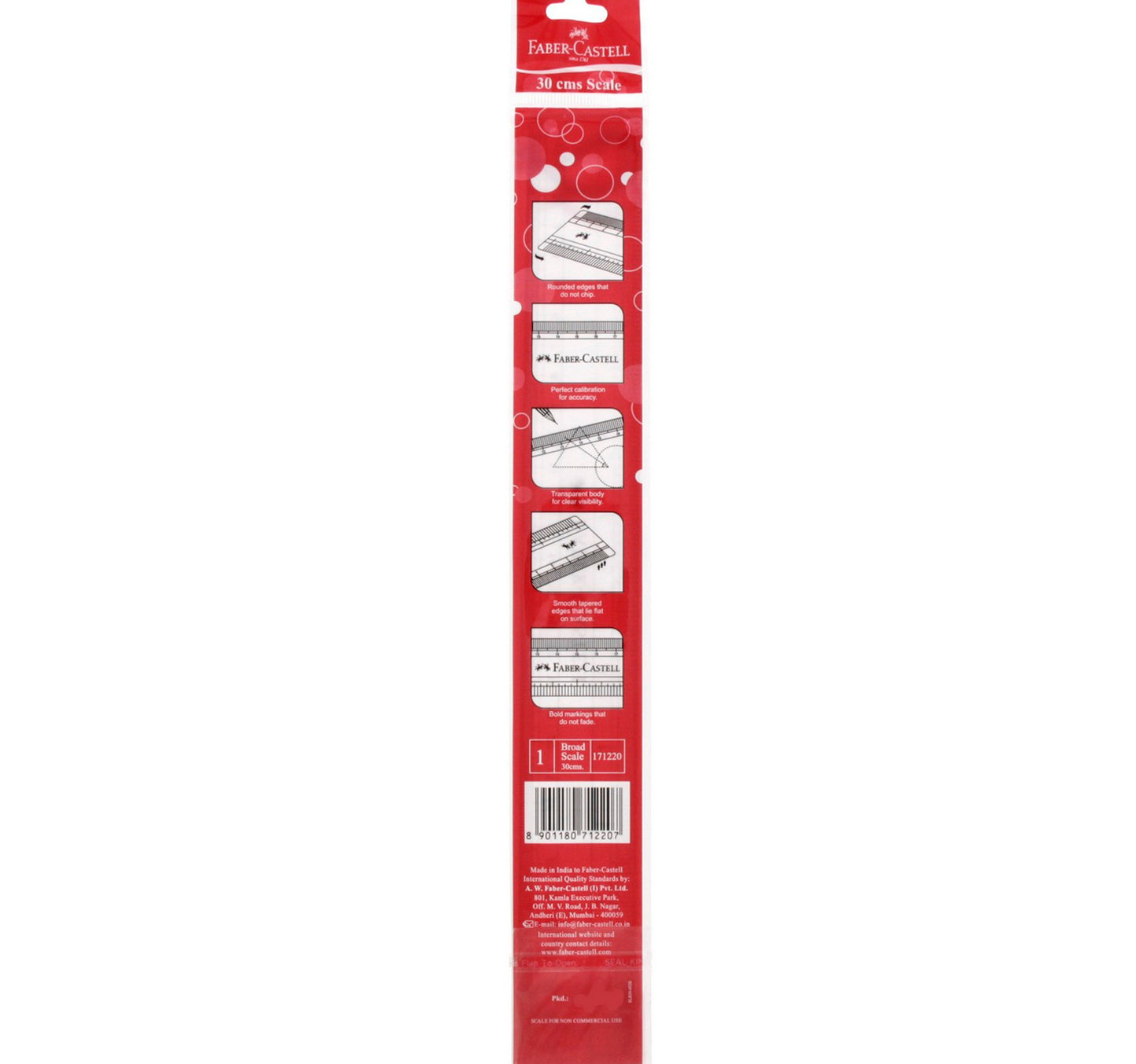 Faber-Castell 30cms Plastic Ruler