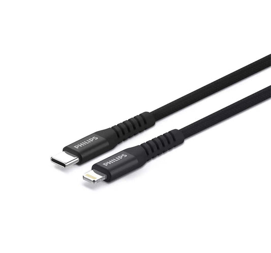 كابل USB-C إلى Lightning من Philips (DLC5206L) بطول 2 متر