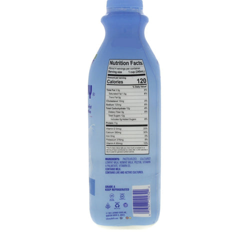 Lifeway Kefir Cultured Milk Low Fat 944 ml