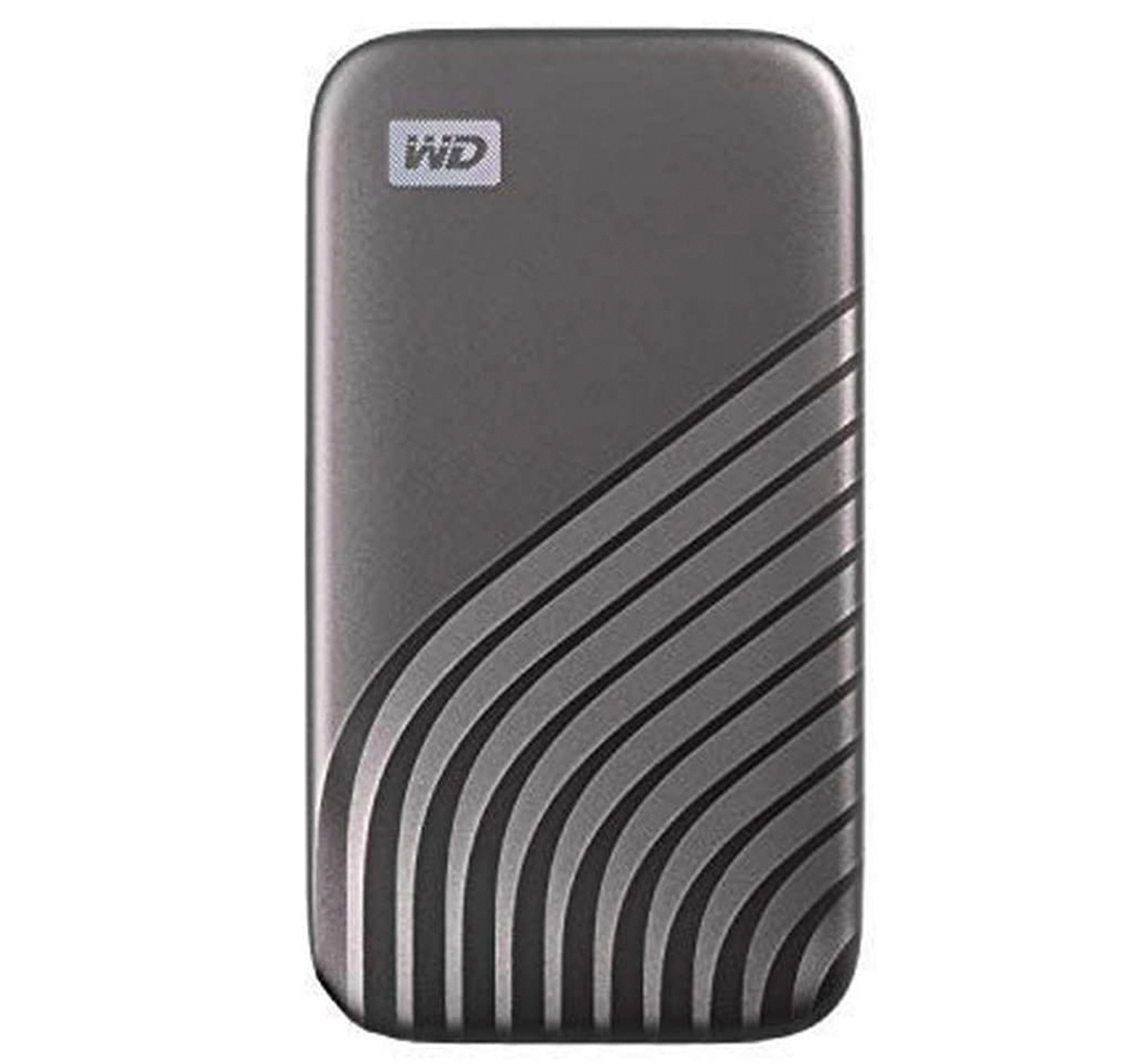 قرص My Passport™ SSD سعة 1 تيرابايت، لون رمادي فضائي، سرعة قراءة 1050 ميجابايت/ثانية، سرعة كتابة 1000 ميجابايت/ثانية، متوافق مع أجهزة الكمبيوتر الشخصية وأجهزة ماك