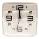 Maple Leaf Home Square Alarm Clock White 9cm
