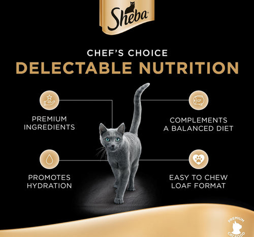 Sheba Chicken Premium Loaf Fine Food for Cats 12 x 70 g