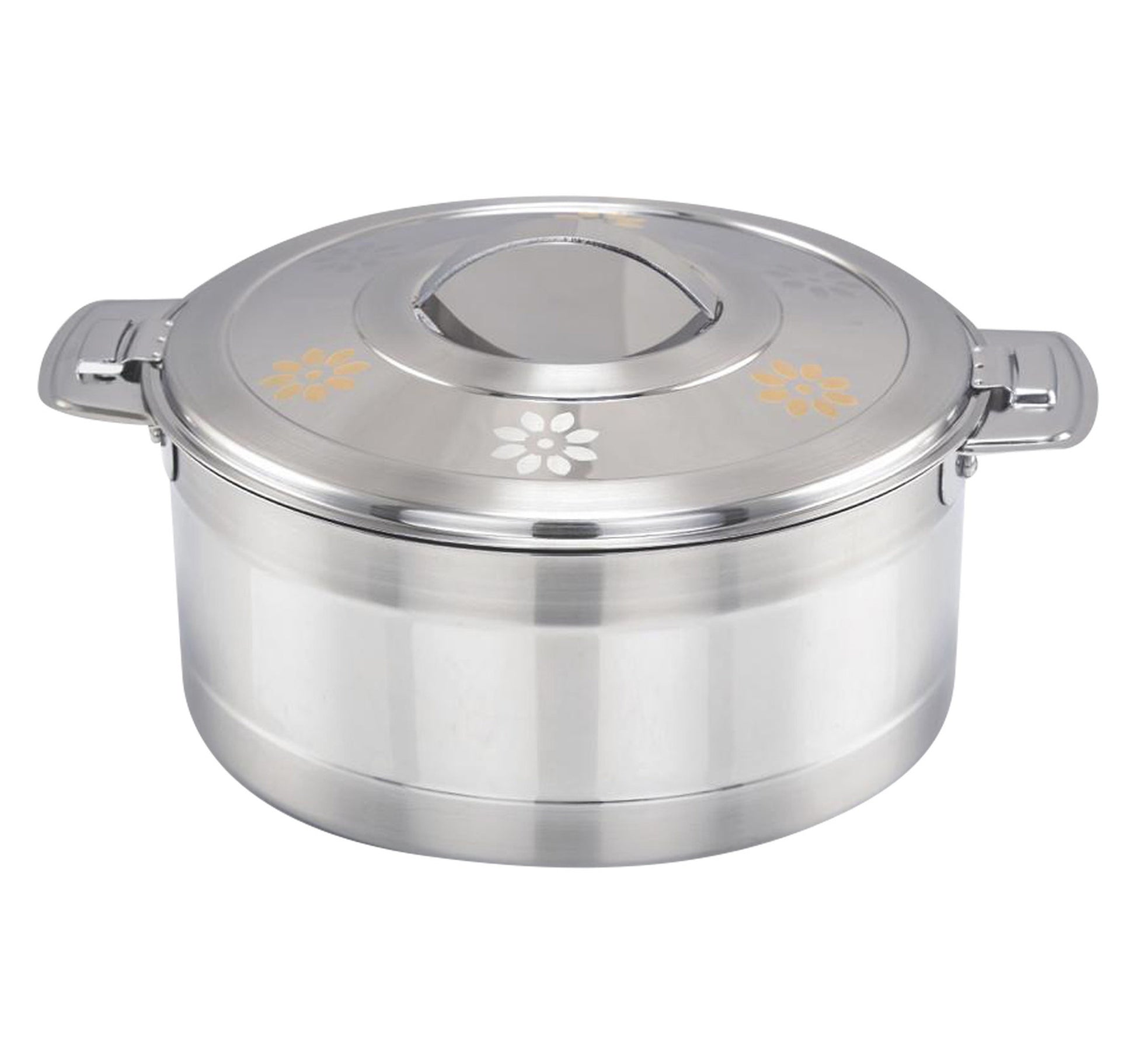 Sanjana Stainless Steel Casserole, Classic Gold, 2500 ml