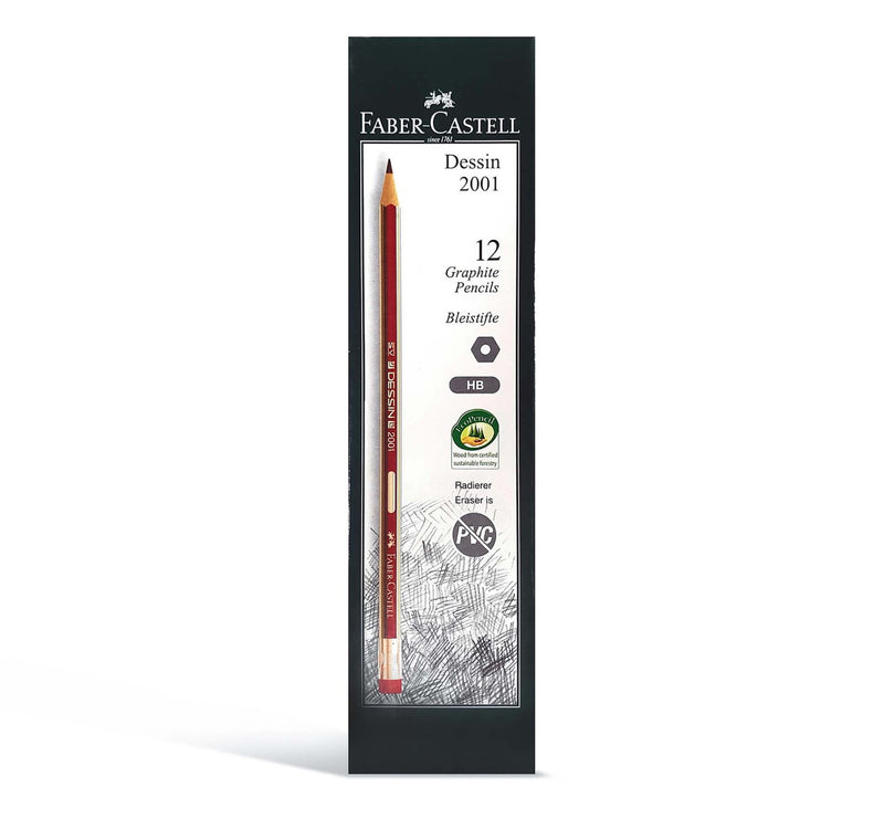 Faber-Castell Pencil Dessin 2001 12 Piece