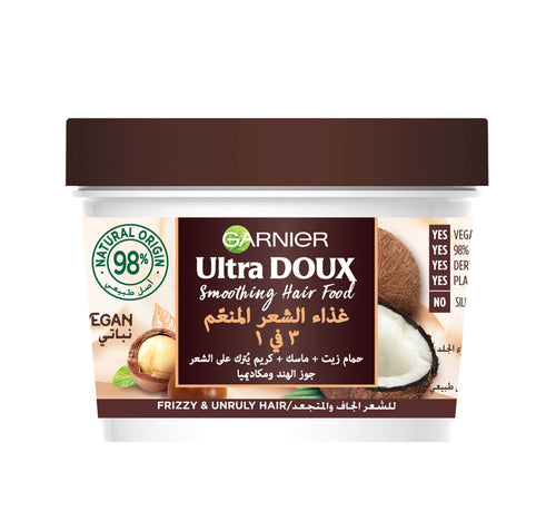 Garnier Ultra Doux Smoothing Hair Food 390 ml