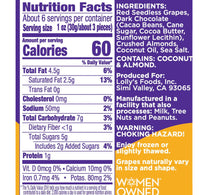 Lolly's Frozen Grapes Dark Chocolate + Almond Non-Diary 170 g