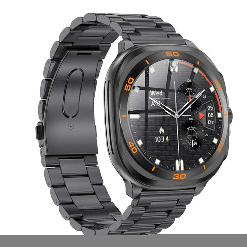 Swiss Military Smartwatch with Metal Strap, Black, DOM7