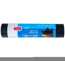 أكياس قمامة لولو سريعة الربط ذات الجزء العلوي المموج، ١٠ قطع