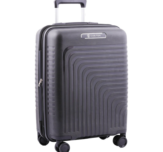 Carlton Wego 4 Double Wheel Hard Trolley, 55 cm, Black