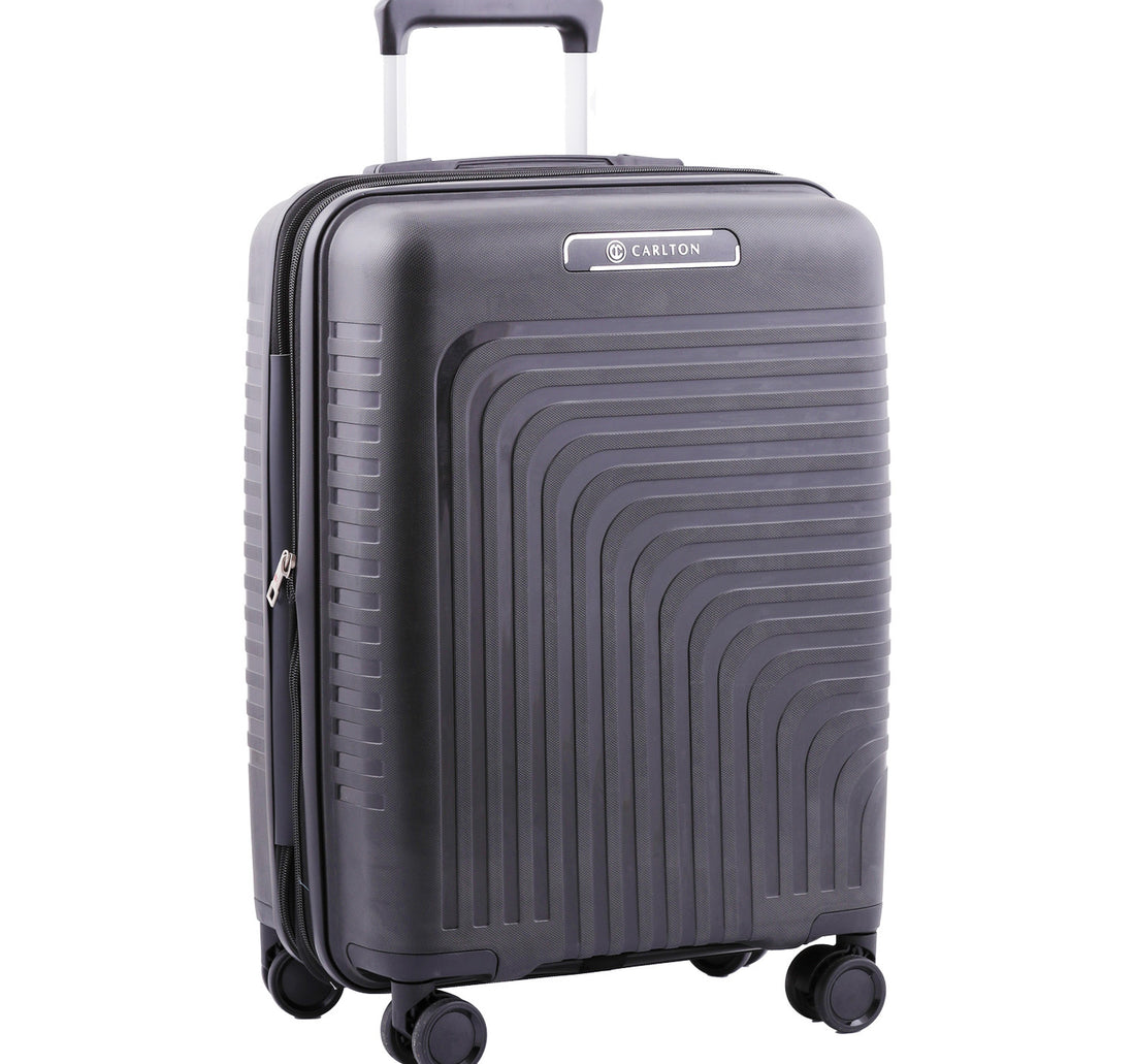 Carlton Wego 4 Double Wheel Hard Trolley, 55 cm, Black