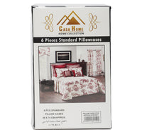 Casa Home Pillow Cases 48 x 74cm 6pcs Set Assorted