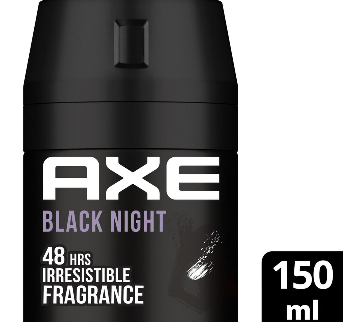 مزيل عرق بخاخ للجسم من أكس بلاك نايت يدوم 48 ساعة للرجال 150 مل