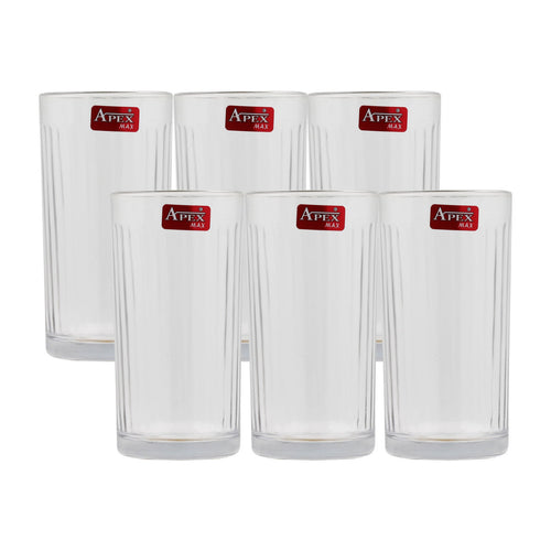 Apex Max Tom Collin Liner Glass Set, 275 ml, 6 pcs