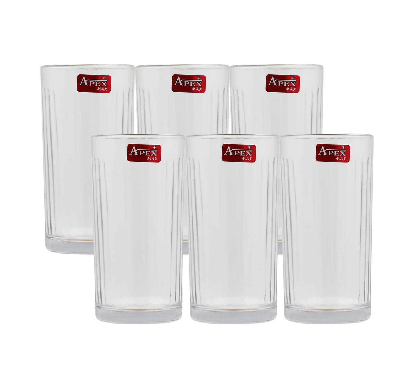 Apex Max Tom Collin Liner Glass Set, 275 ml, 6 pcs
