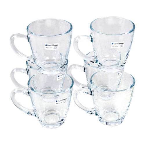 Crystal Drops Tea Cup Set, 6 pcs, AG1302-1