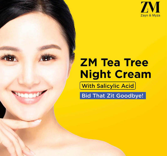 Zayn & Myza Tea Tree Night Cream with Salicylic Acid, Cream, 50 g