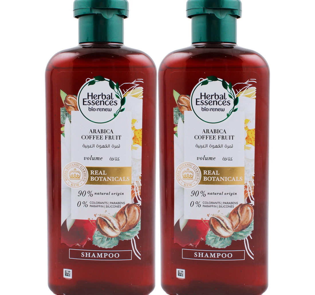 شامبو هيربل إسنسز بنكهة فاكهة القهوة العربية، 2 × 400 مل