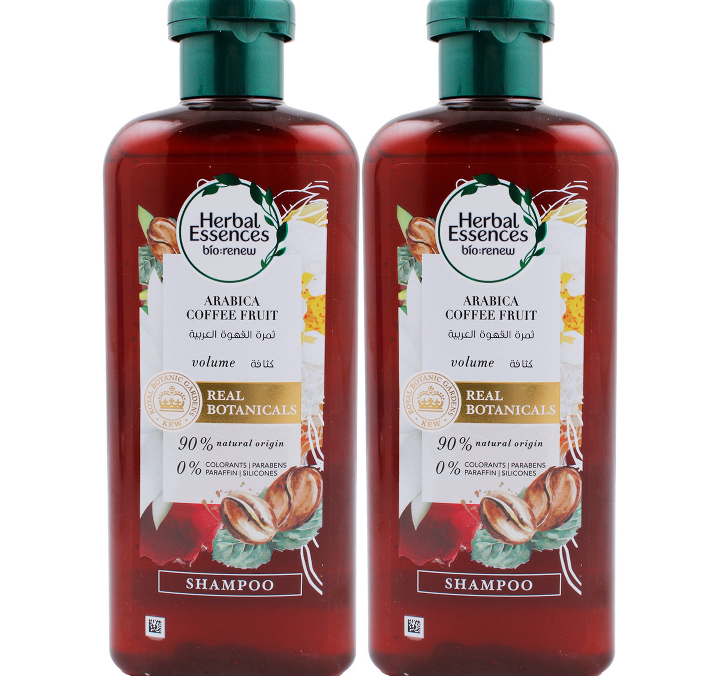 شامبو هيربل إسنسز بنكهة فاكهة القهوة العربية، 2 × 400 مل