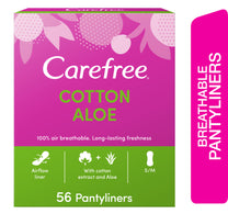 بطانات كيرفري اليومية القطنية بخلاصة الصبار 56 قطعة