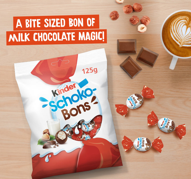 Kinder Schokobons Milky Bitesize Individually Wrapped Chocolates 125 g